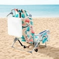 thumbnail image 3 of Ambifirner Folding Beach Chair Adjustable Headrest w/5 Flexible Tilt Angle, Cup Holder Portable Beach Chair for Sand Camping Lawn Concert Travel Festival, 3 of 8