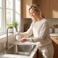 thumbnail image 3 of 100PCS Disposable Faucet Filter Socks Anti-Splash Kitchen Sink Water Filter Mesh Bags Universal Water Sediment Capture Screen Covers with 10 Fastening Straps for Bathroom Kitchen Tap, 3 of 7