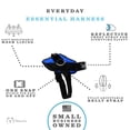 thumbnail image 2 of Arnés para perros ShawnCo Essential Electric Blue Reflective XL, 2 of 3