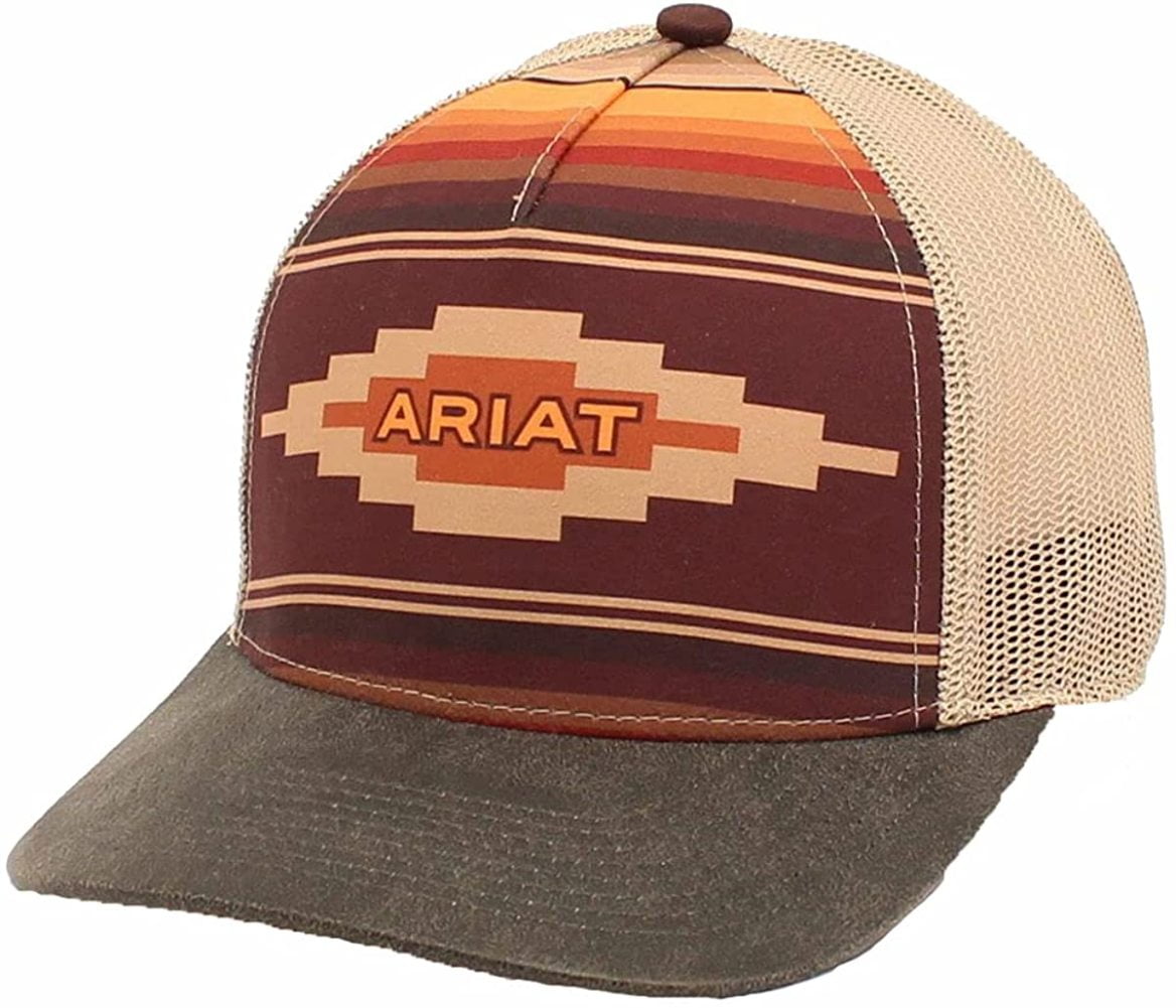ARIAT Ladies Snap Back Aztec Logo Hat 