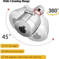thumbnail image 3 of Conector de grifo para lavabo de cocina y baño, ultra ahorro de agua, giratorio 360 grados, boquilla de ahorro de agua ajustable de modo dual, fácil instalación, amplia aplicación, 3 of 5