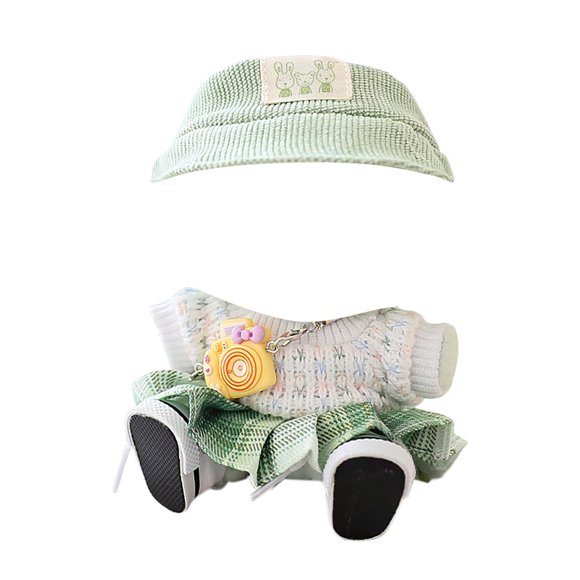 Dolls & Accessories 17cm Doll Charms Fashion Outfit Accessories Set Mini Doll Clothes Kit Display Ornaments Soft Fabric Cute Party Decorations
