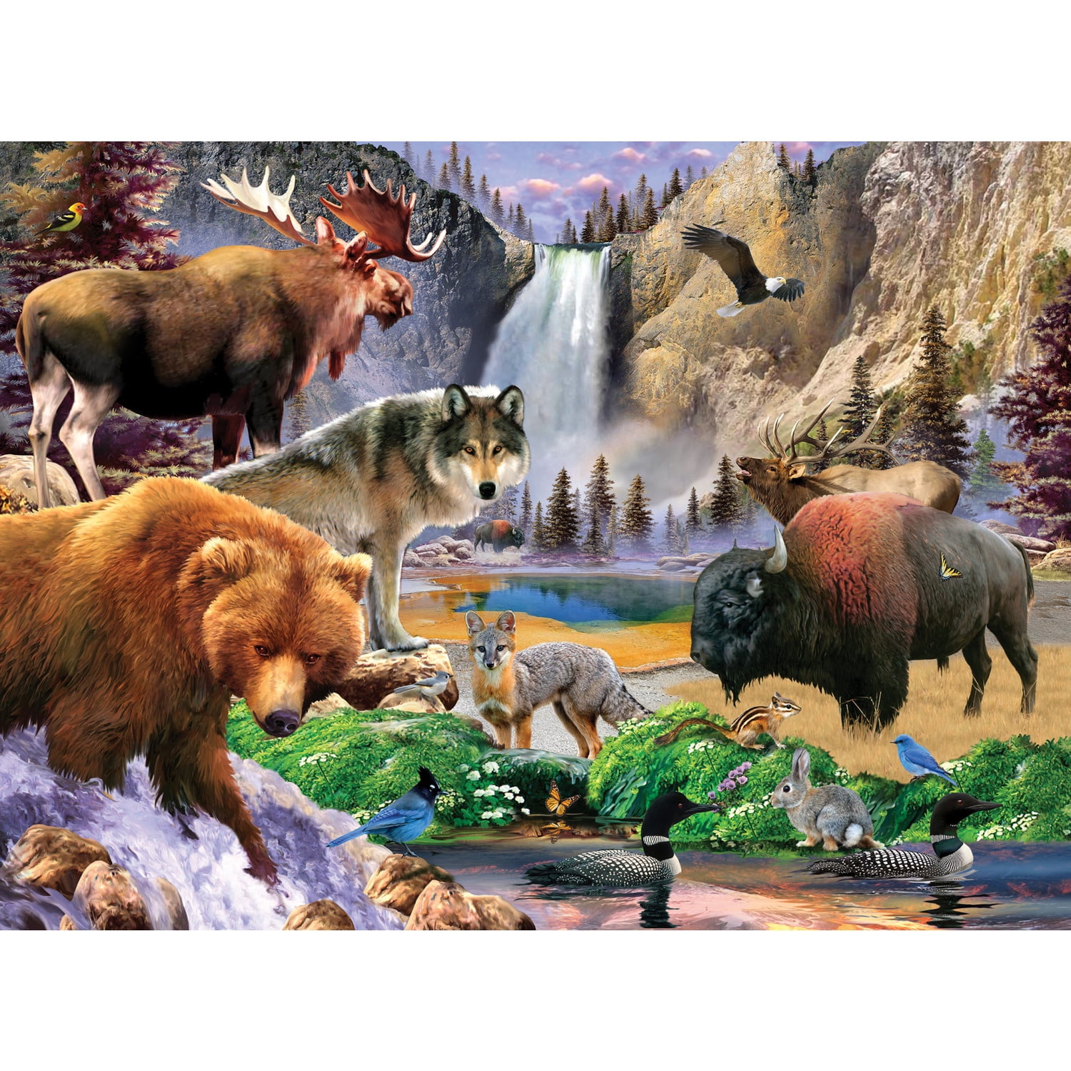 MasterPieces 100 Piece Jigsaw Puzzle for Kids - Yellowstone National Park