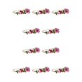 thumbnail image 1 of Jumpingount Broche de flor de cristal para novia, broche de pecho estético para boda, joyería de aniversario, regalo para esposa, accesorios para Rojo 10piezas, 1 of 6