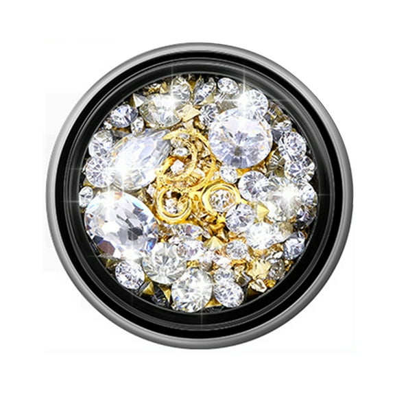 UDIYO 1 Box Nail Decoration Vibrant Color Sparkling Surface Resin 3D Nail Art Decoration Loose Bead Mini Bubble Ball Decor Beauty Supplies