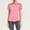 Pink T-Shirts for Women, variant on Fashion $15 & under Olyvenn Mesh TShirts for Women Back Cut out Workout Tops Short Sleeve Crewneck Casual Athletic Tees Summer Trendy T-Shirt White 6