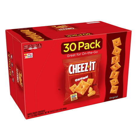 Cheez-It Baked Original Snack Crackers, 1 Oz., 30