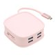 thumbnail image 4 of Estación de acoplamiento USB C 10 en 1 PD carga rápida 4K HD puerto RJ45 divisor USB C de alta velocidad para computadora portátil escritorio viaje rosa, 4 of 10