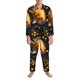 thumbnail image 3 of Fotbe Golden Koi And Treasure Pijama de Hombre con Estampado de Manga Larga, Conjunto de 2 Piezas, Ropa de Dormir Suave y Cómoda con Bolsillos-X-Large, 3 of 7