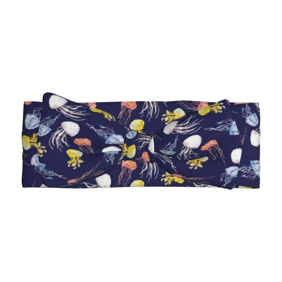 Balery Colorful Jellyfish Pattern Baby Headbands Hairbands Hair Bow Elastics for Baby Girls Newborn Infant Toddlers Kids