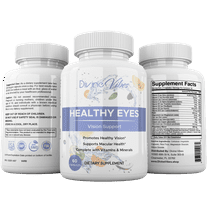 Healthy Eyes Vision Support Supplement – Eye Vitamins with Lutein & Zeaxanthin for Eye Strain & Macular Health – All Natural, Non-GMO, Gluten Free, Made in USA, 30 Day Supply (60 Capsules)