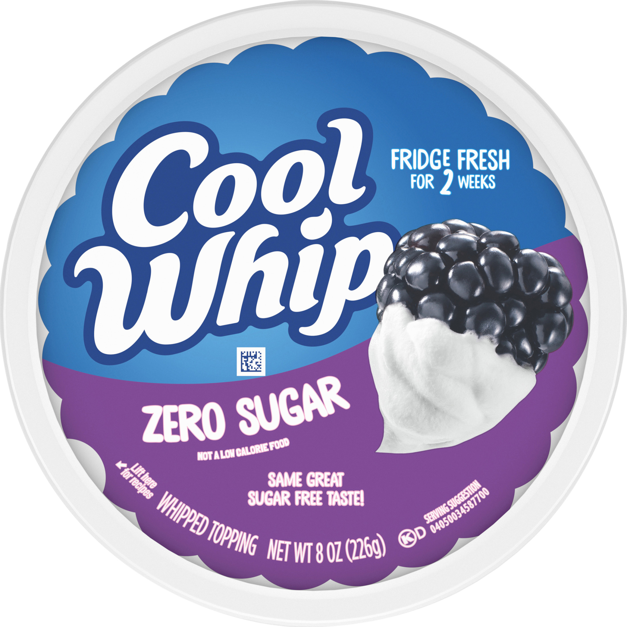 Cool Whip Zero Sugar Whipped Cream Topping, 8 oz Tub - image 4 of 11