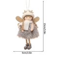 thumbnail image 1 of Colgantes colgantes de Ángel de peluche de Navidad XUQIANG adorno artesanal para árbol de Navidad muñecas de Navidad regalo para niños decoraciones de Año Nuevo de Navidad 2025(S17), 1 of 5
