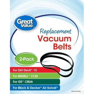 Bettervac Tool And Appliance Black+Decker Airswivel Ultra Light Weight  Vacuum Belt 2 Pack #12675000002729 Bundled with Use & Care Guide