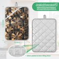 thumbnail image 6 of Yayeee Pot Holders Kitchen Heat Resistant with Pocket 7"x9.8" Cotton Oven Cooking Hot Pads, Metallic Flower, 6 of 7
