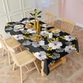 thumbnail image 3 of Pioneer Flower Floral Print Pattern Rectangle Tablecloth 60"x120", Waterproof Polyester Table Cloth, Wipeable Spillproof for Dining Camping Indoor Outdoor, 3 of 6