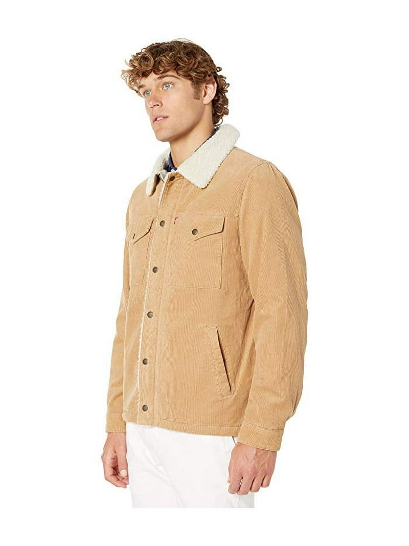 Levi Strauss & Co. Mens Corduroy Sherpa Lined Trucker Jacket