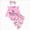 A192---Pink, variant on 9-12 Months Teen Newborn Baby Girl Clothes Outfit Ruffle Romper Tops Floral Pants Outfit Fall Winter Clothing Light Purple Girl Winter Sleepwear Set