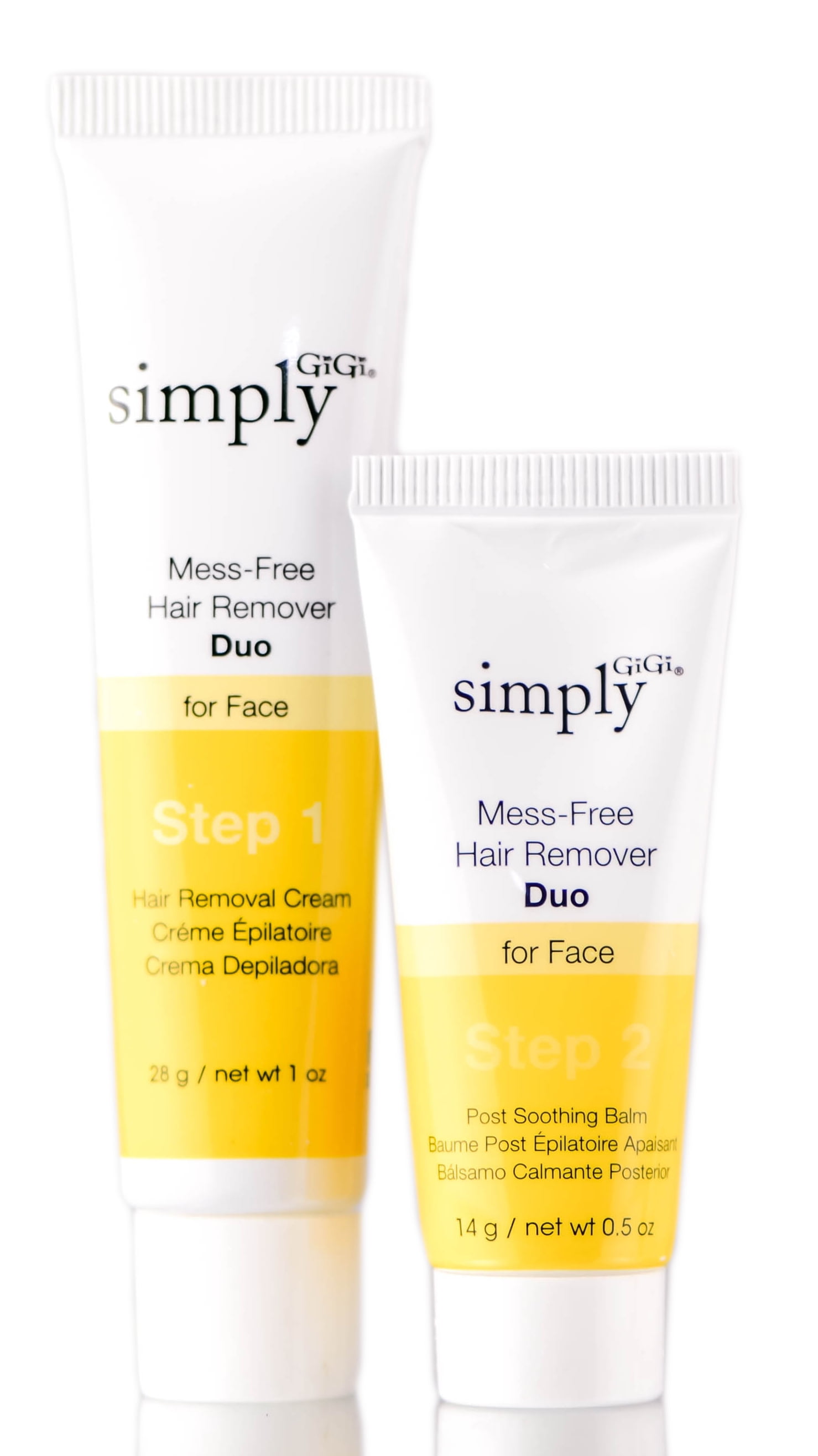Gigi Simply MessFree Face Hair Remover Duo Pack of 3 with Sleek Comb