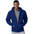 thumbnail image 1 of Hanes ComfortBlend EcoSmart Men`s Full Zip Hoodie, 2XL, Deep Royal, 1 of 2