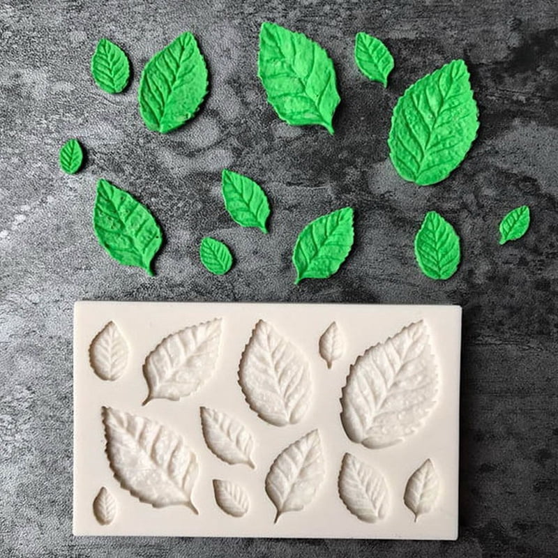 Leaf Shaped Silicone Mold Leaves Cake Decor Fondant Cookies Moulds Baking ToL I 