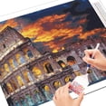thumbnail image 2 of Colosseum Cross Stitch Embroidery Rome Building New Arrival Mosaic Landscape Wall Decor,40*50 cm, frame not included.,8718, 2 of 4