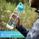 thumbnail image 5 of HYDRATE Botella de Agua de 900 Ml con Pajita, Color Azul Cielo, Libre de BPA, Tapa Abatible, a Prueba de Caídas, Marcadores de Tiempo Motivacionales, Material Extra Resistente para el Gimnasio, 5 of 6