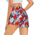 thumbnail image 3 of Fotbe Leaves And Flowers Womens High Waist Running Shorts Athletic Workout Quick Dry Shorts for Women with Pockets Gym Yoga Summer Shorts-, 3 of 9