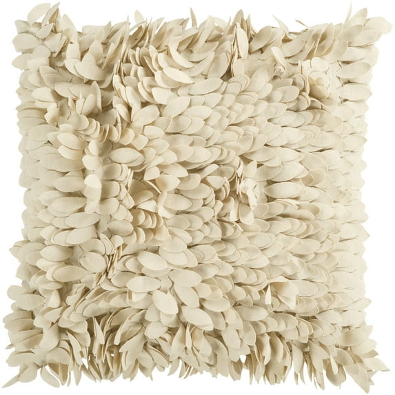 Surya Surya Pillows Area Rug HH070 Beige Textured Shapes 18" x 18" Square