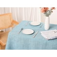 thumbnail image 5 of REGALWOVEN Rectangle Tablecloth with Fringe for Indoor and Outdoor, Light Blue 52' x 87', 5 of 5