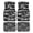 Bold Wavy Grunge Lines, variant on 4-Piece Car Floor Mats Set, Bold Wavy Grunge Lines Crystal Velvet Automotive Front & Rear Floor Liners, Universal Fit for Car, Truck, SUV