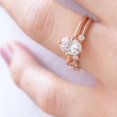 thumbnail image 5 of Jewelerix 2 Carat Oval Cut Moissanite Engagement Ring for Women Solid 10K Rose Gold Solitaire Ring Classic Minimalist Ring Wedding Promise Ring, 5 of 6