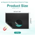 thumbnail image 2 of Uxcell Magnetic Dry Erase Board Sheet for Fridge, Erasable Refrigerator Whiteboard Black 0.6mm, 2 of 7