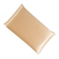 thumbnail image 3 of Funda de almohada de seda de morera Funda de almohada transpirable de 2 lados Funda de almohada de color sólido para la piel del cabello, Champán, 51x36cm kenally HA003379-08, 3 of 7