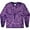 Purple, variant on Tie Dye Long Sleeve Shirt Kids Juniors Sizes XS to L