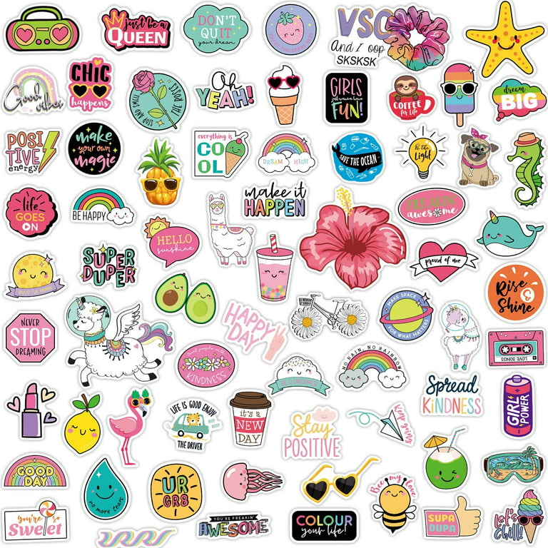 Big Stickers Bottles Stickers Water Trendy for Teens Cute Wall Sticker