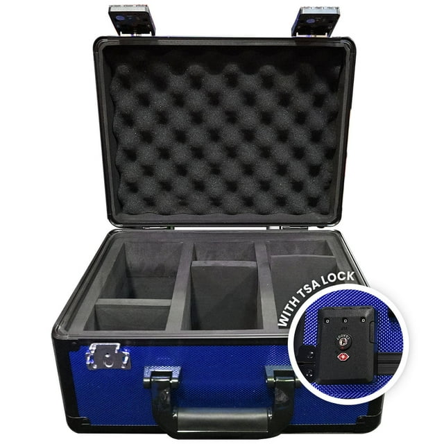 EVORETRO Étui pour Cartes de Qualité Supérieure – Résistant aux Impacts avec Serrure TSA et GPS, Contient 90 Dalles PSA et BGS, Rangement Sécurisé pour le Sport, les TCG et les Voyages