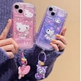 thumbnail image 2 of Funda de teléfono con dibujos animados 3D Kuromi Sanrio kitty Melody Cinnamoroll para iPhone 15 11 13 12 Mini 14 Pro Max Xs Xr X 7 8 Plus 6s, 2 of 5