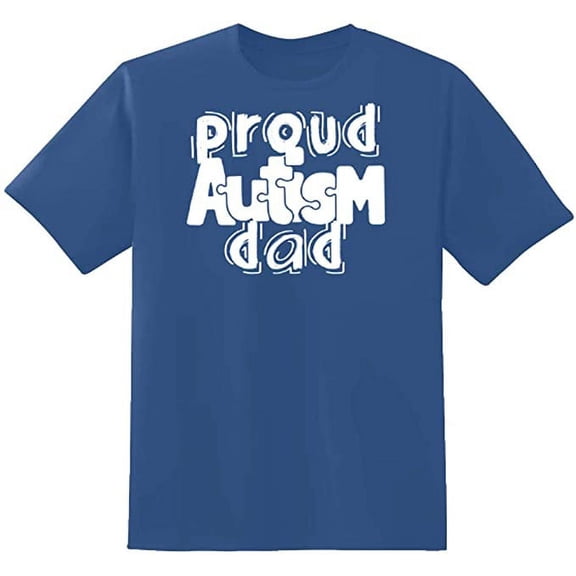 RedBarn Proud Autism Dad Father of Autistic Child Fathers Day Lover Gift Mens Graphic T Shirts