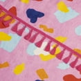 thumbnail image 3 of Packed Party Beach Towel, Leopard Print, Multi-Color with Pink Fringe, 3 of 6