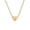 Heart Necklace-K (Including Chain), variant on Jewelry Initial Pendant Necklace for Men Womens, 18K Gold Plated Heart Letter Capital Necklace Alphabets from A-Z Figaro Chain Necklace