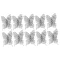 thumbnail image 5 of Raindrops  10 PCS Butterfly Ornament Hanging Christmas Baubles Decoration Silver, 5 of 8