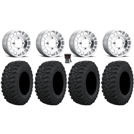 Method 412 15×6 Wheels Raw (5+1) 33 Trekker Tires Can-Am Maverick X3 / Honda Pioneer 1000 / Talon