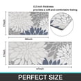thumbnail image 7 of Blue Floral and Petal Pattern Kitchen Rugs Sets Of 2,Anti Fatigue Kitchen Mat Rugs Non Slip Washable,Decorative Kitchen Floor Mats for Kitchen,Sink,Laundry,17"x30"+17"x47", 7 of 7