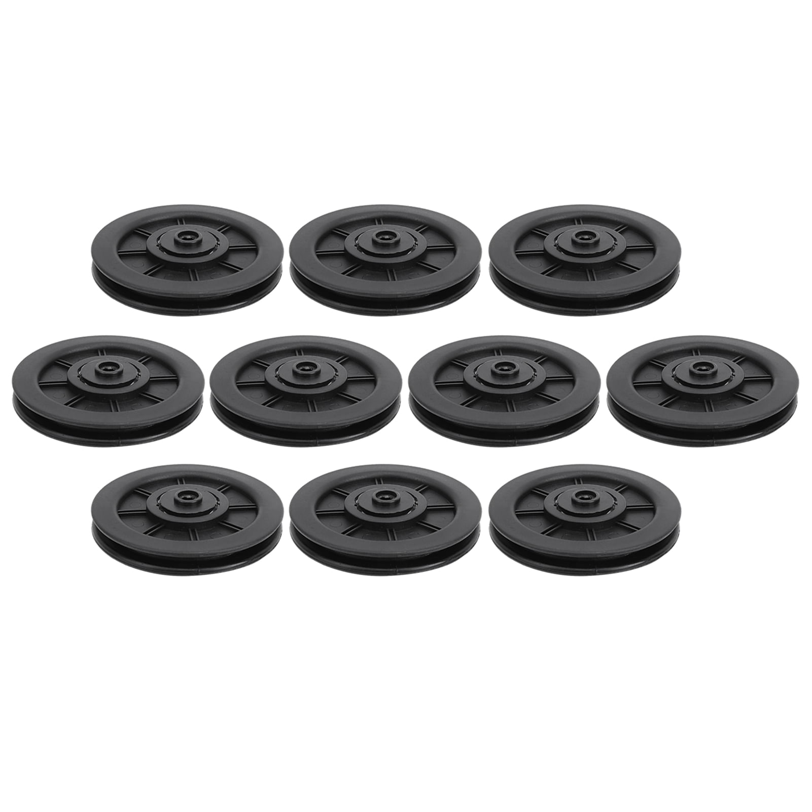 DAUERHAFT Nylon Bearing Pulley Wheel High Safety Performance 10Pcs/Set 100MM,Necessity Replacement for Fitness Equipment 