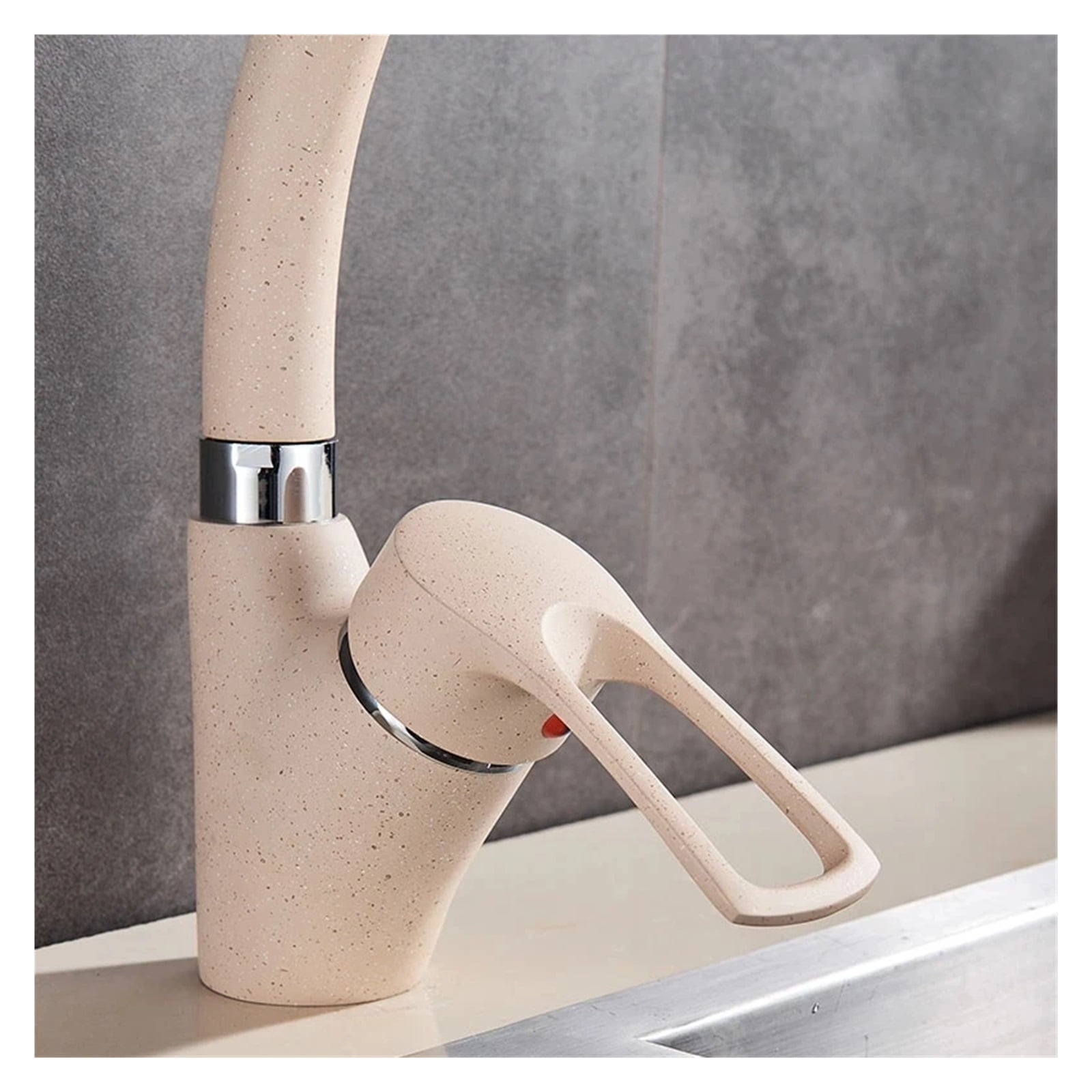 Kitchen Faucet Single Handle 360 Rotation Swivel Spout Deck Mounted ,Cold And Hot Sink Kitchen Water Sink Mixer Tap Faucets - Modern Design