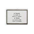 thumbnail image 2 of Creative Co-Op Metal and Glass Table Frames with Inspirational Quotes, Grey, Set of 6, 2 of 5