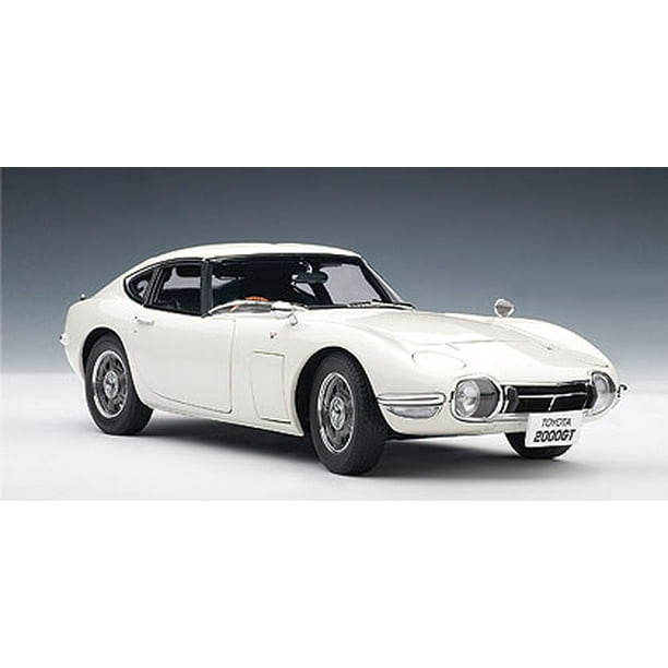 TOYOTA 2000 GT COUPE (UPGRADED) - WHITE Diecast Model Car in 1:18