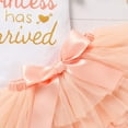thumbnail image 6 of Zehjuhan Newborn Baby Girl Outfits Infant Letter Print Romper+Tutu Skirt+Headband Coming Home Clothes Set, 6 of 7
