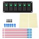 thumbnail image 1 of VOBOR Panel De Interruptor Basculante, Panel De Interruptor Basculante LED De 12-24 V Y 6 Bandas Para Coche, RV, Barco, Yate, Marino(Verde), 1 of 11